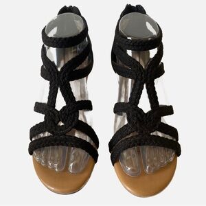 Seychelles, Strappy Suede Wedge Sandals